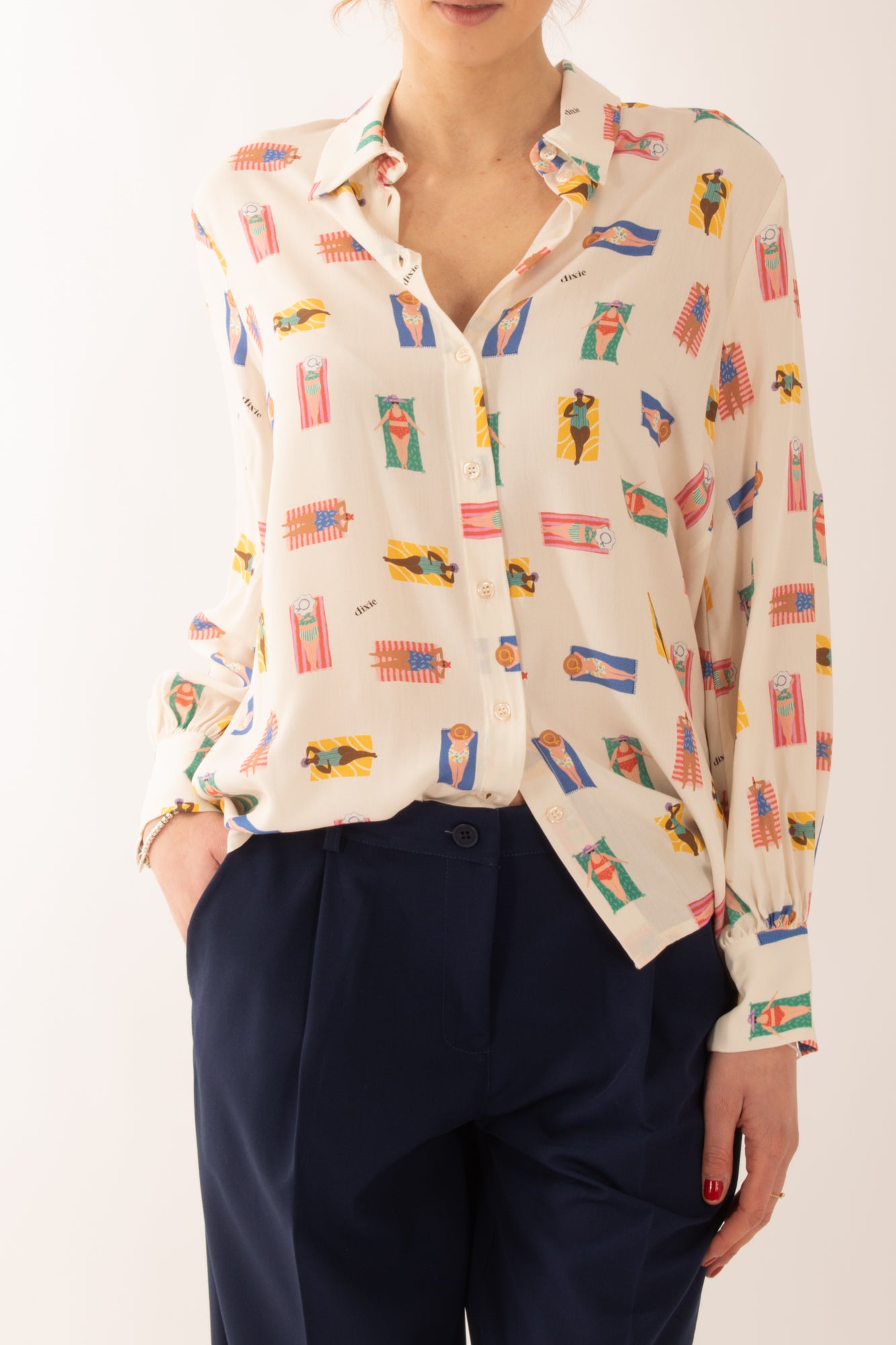 Camicia stampata da Donna Dixie - Burro