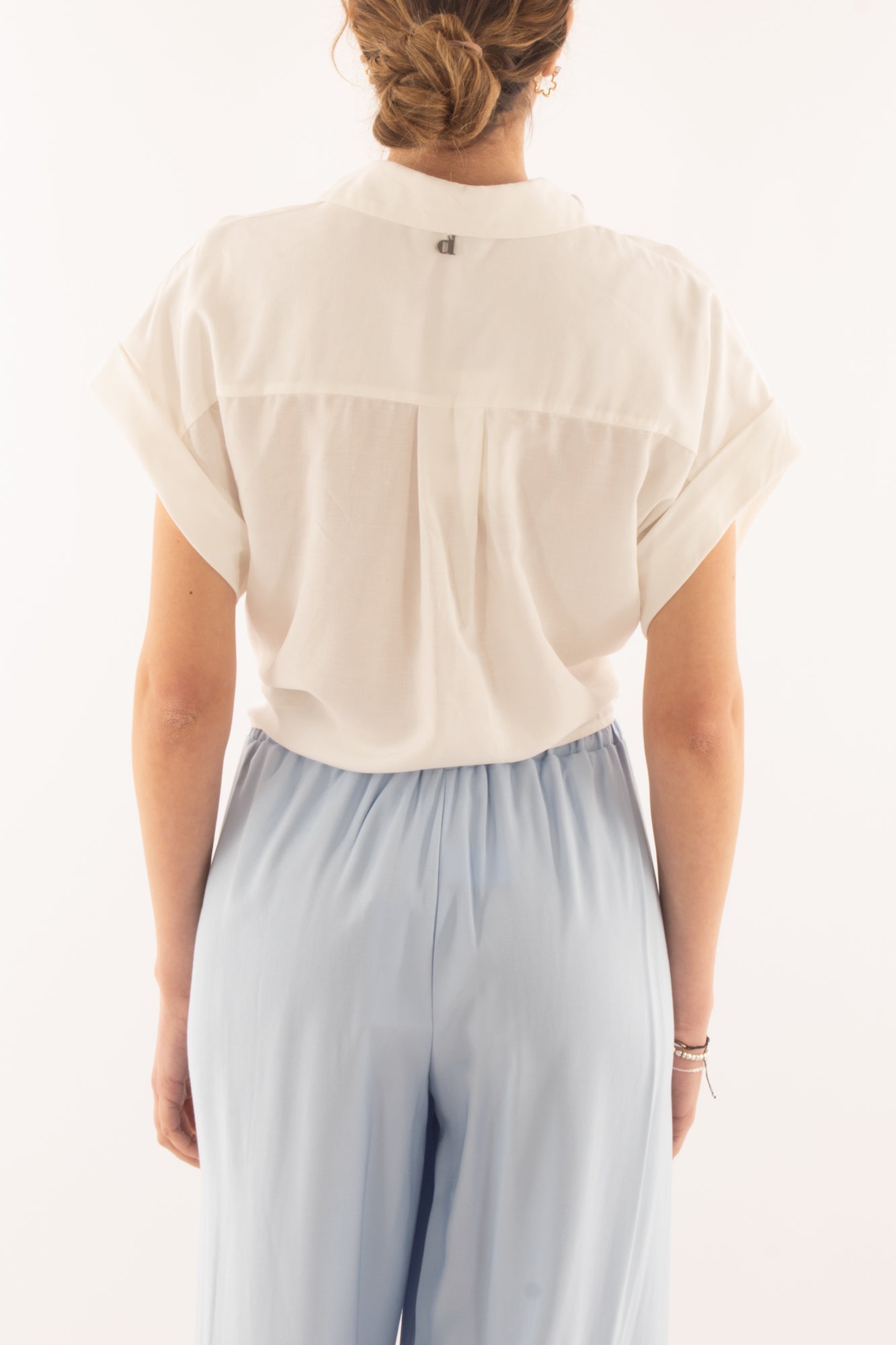 Camicia manica corta da Donna Dixie - Latte