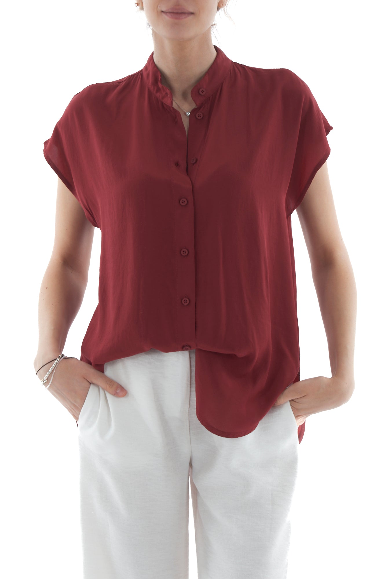 Camicia alla coreana da Donna Dixie - India
