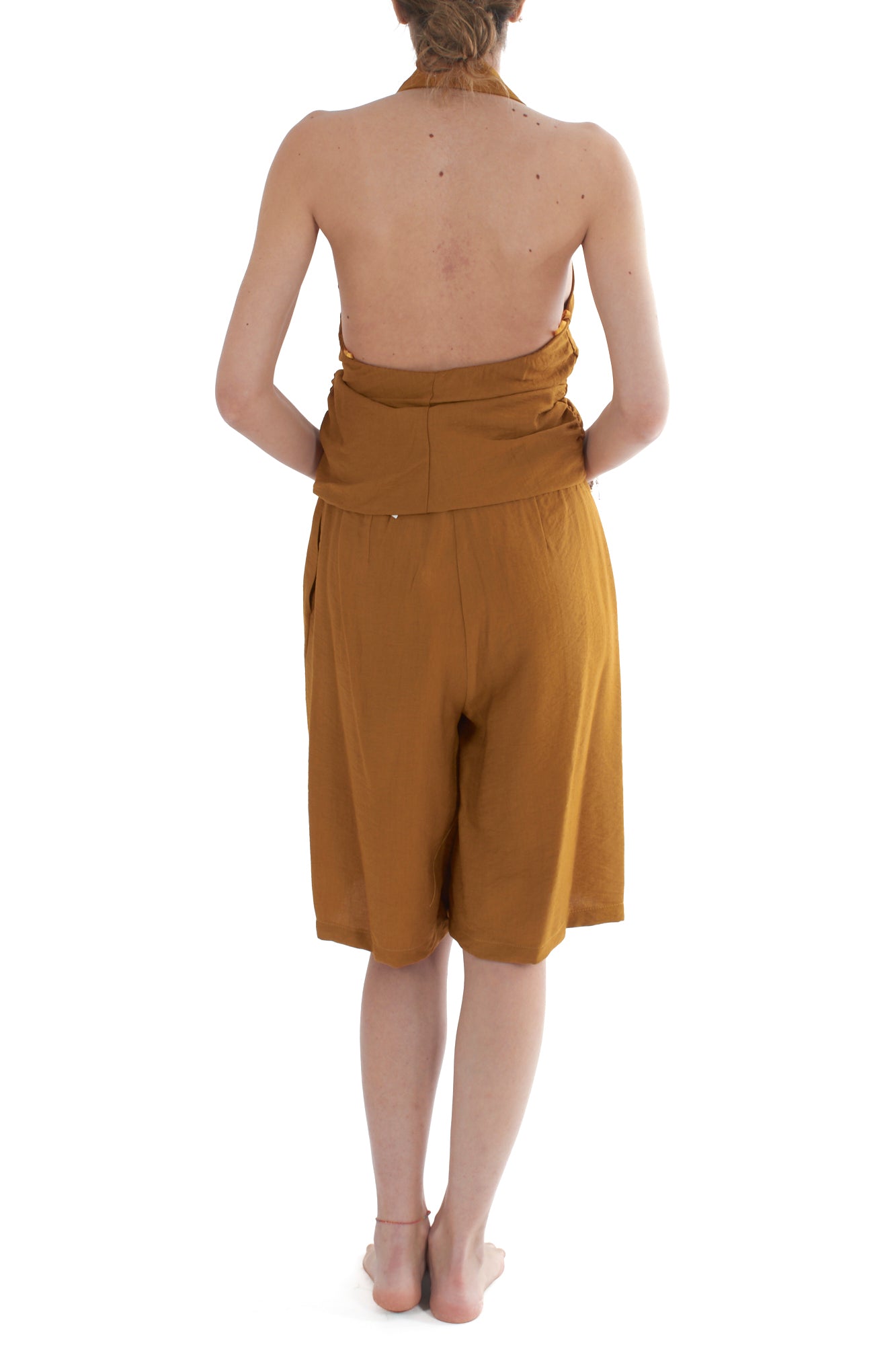 Shorts al ginocchio da Donna Dixie -Ocra