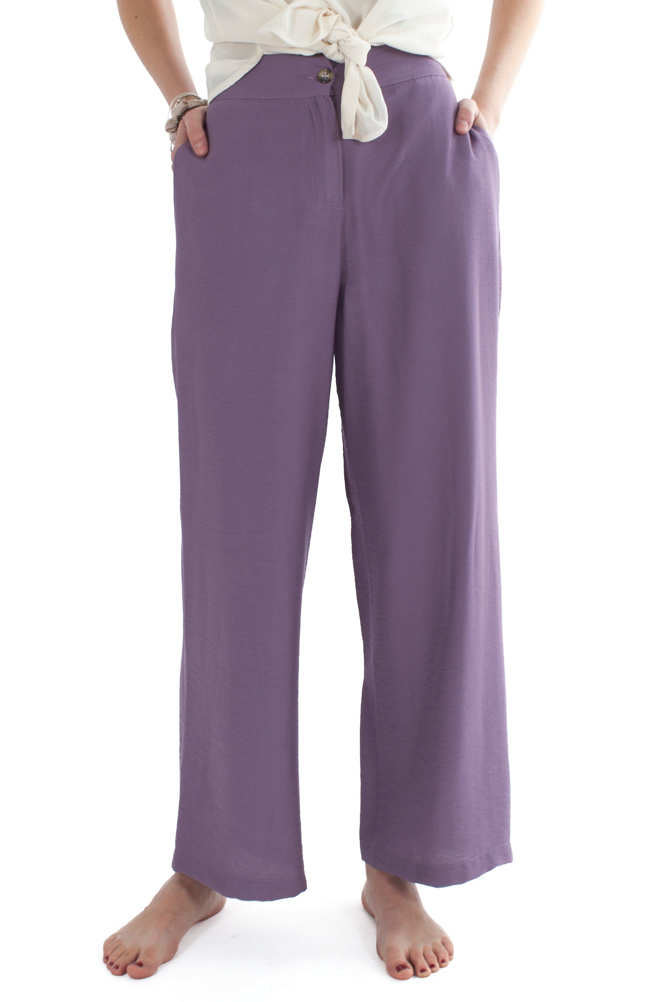 Completo giacca mezze maniche e pantalone da Donna Dixie - Uva