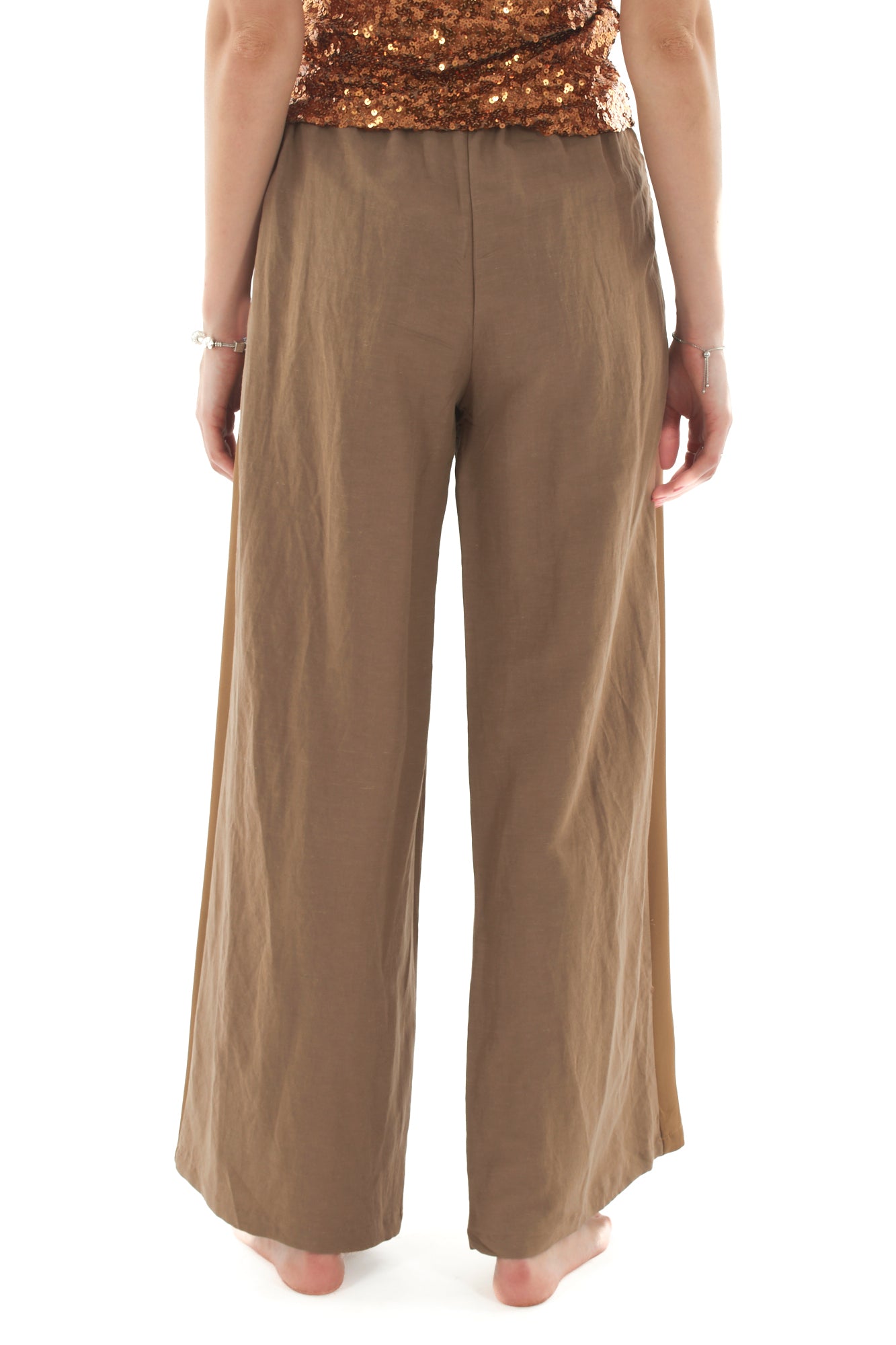 pantalone con banda laterale da Donna Dixie - Biscotto