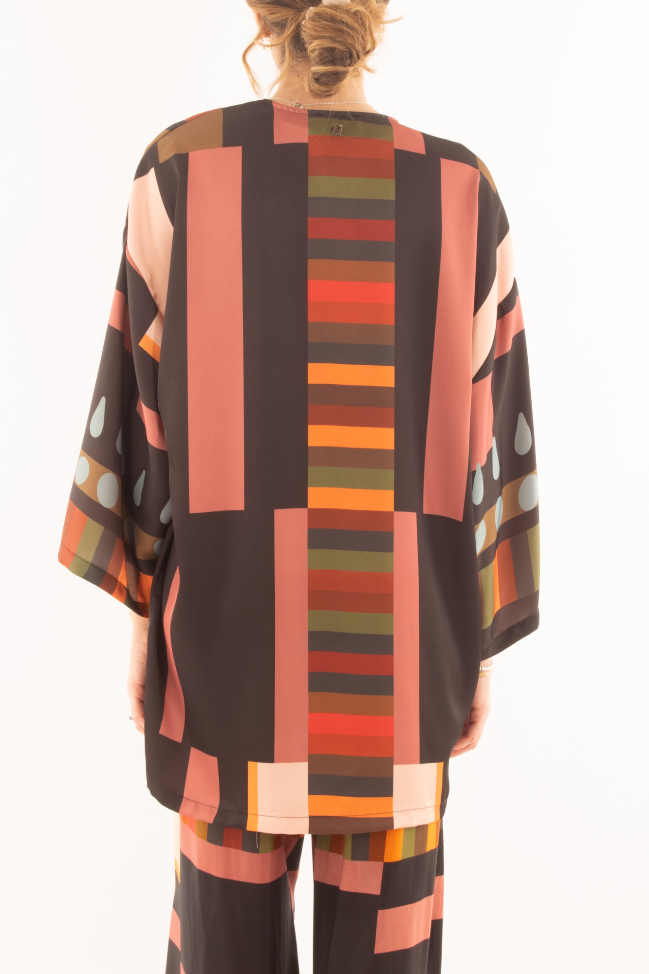 Kimono geometrico da Donna Dixie - Multicolor