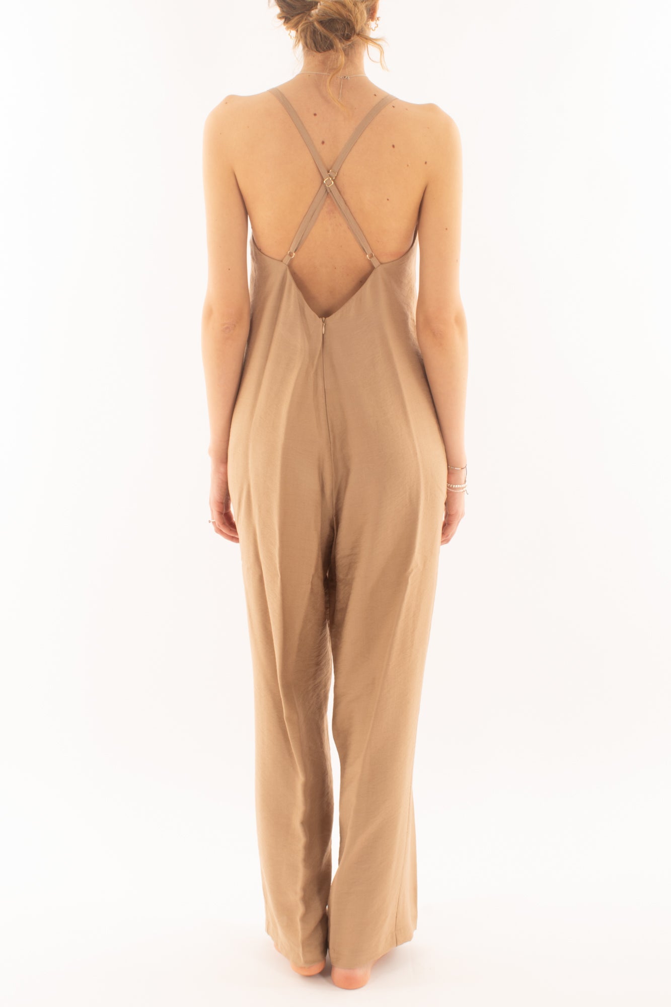 Tuta con pantalone palazzo da Donna Dixie - Beige