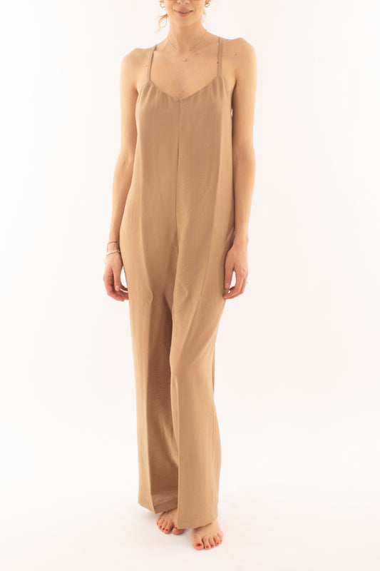 Tuta con pantalone palazzo da Donna Dixie - Beige