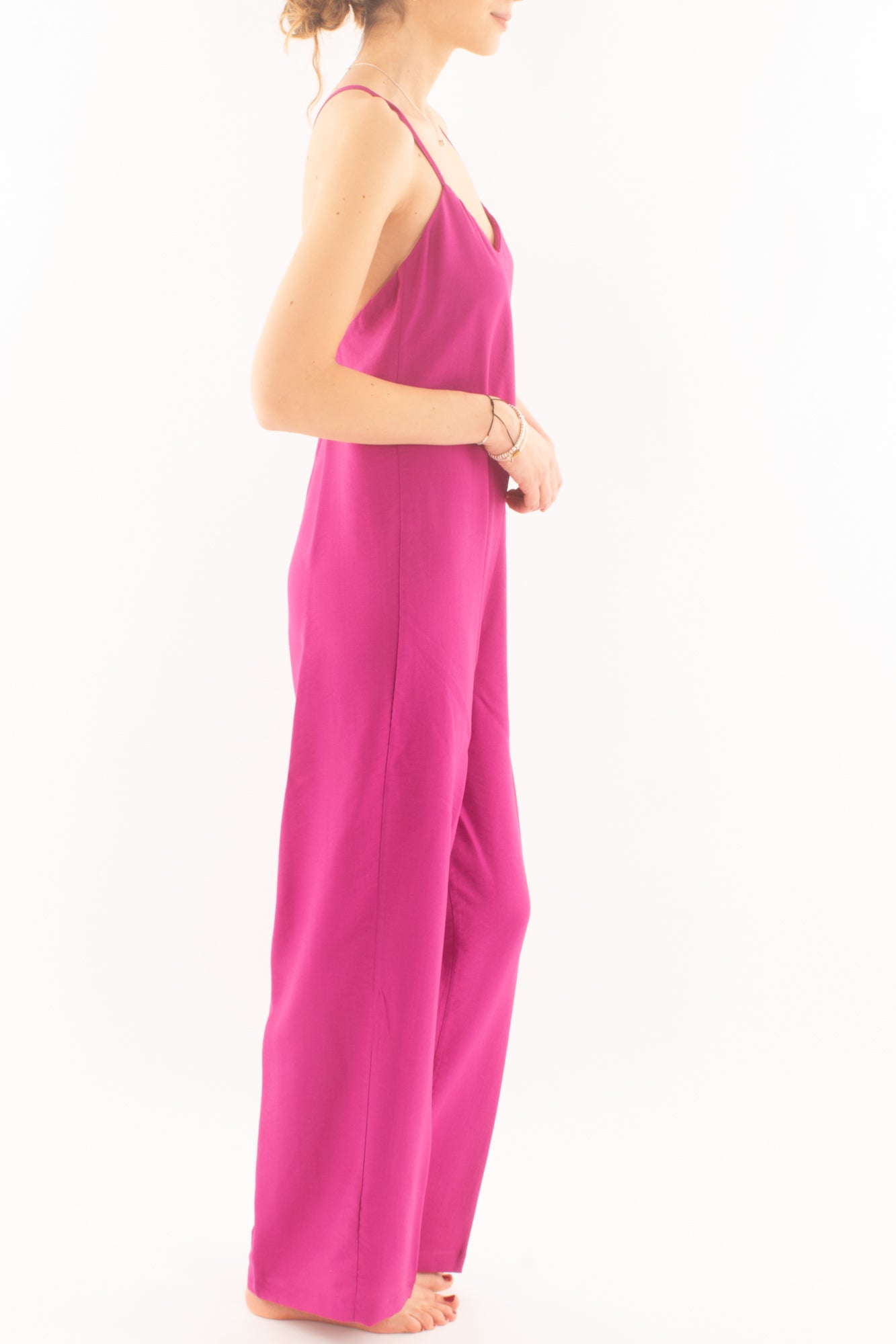 Tuta con pantalone palazzo da Donna Dixie - Fuxia