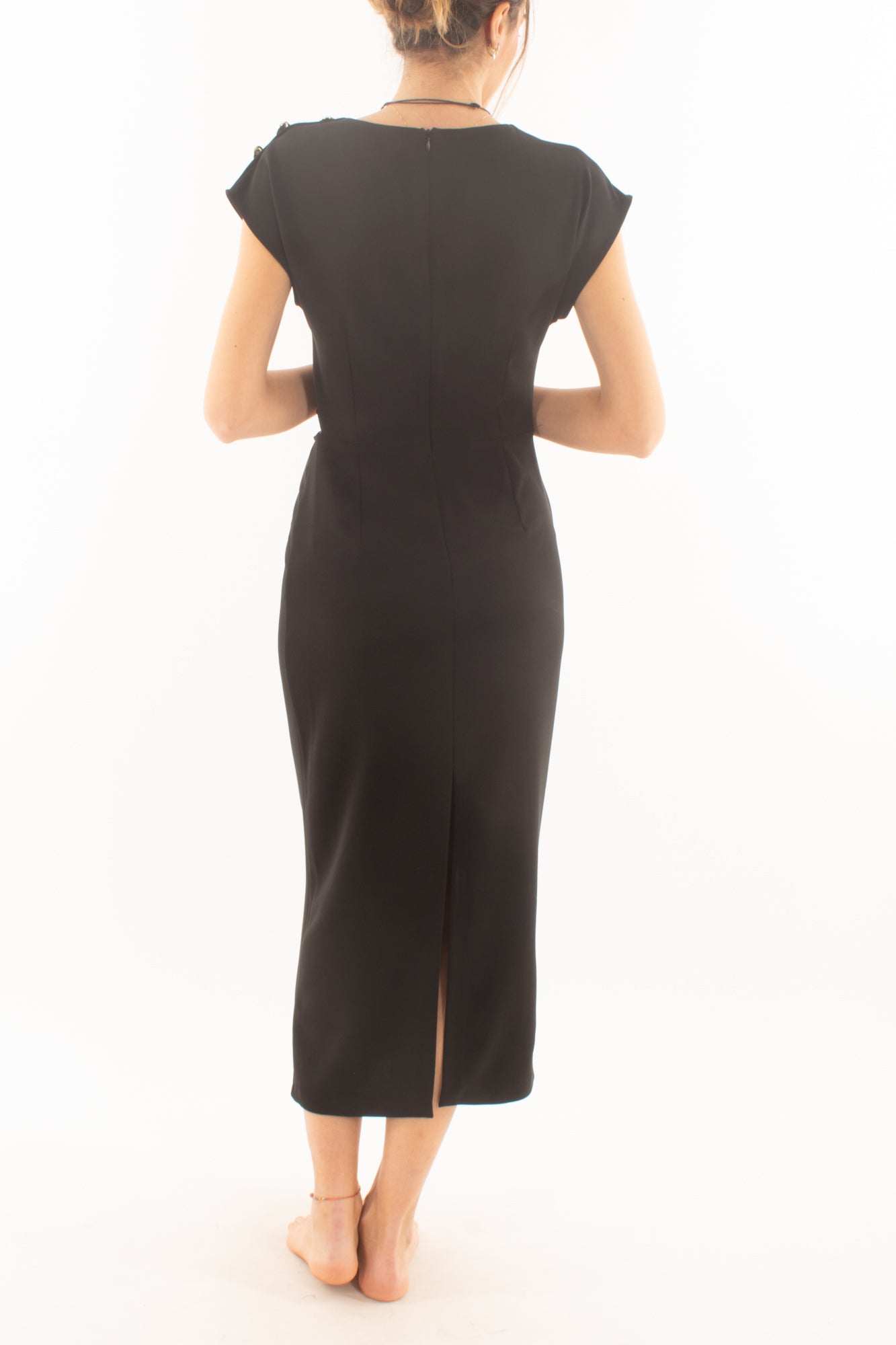 Abito lungo cut out da Donna Imperial - Nero