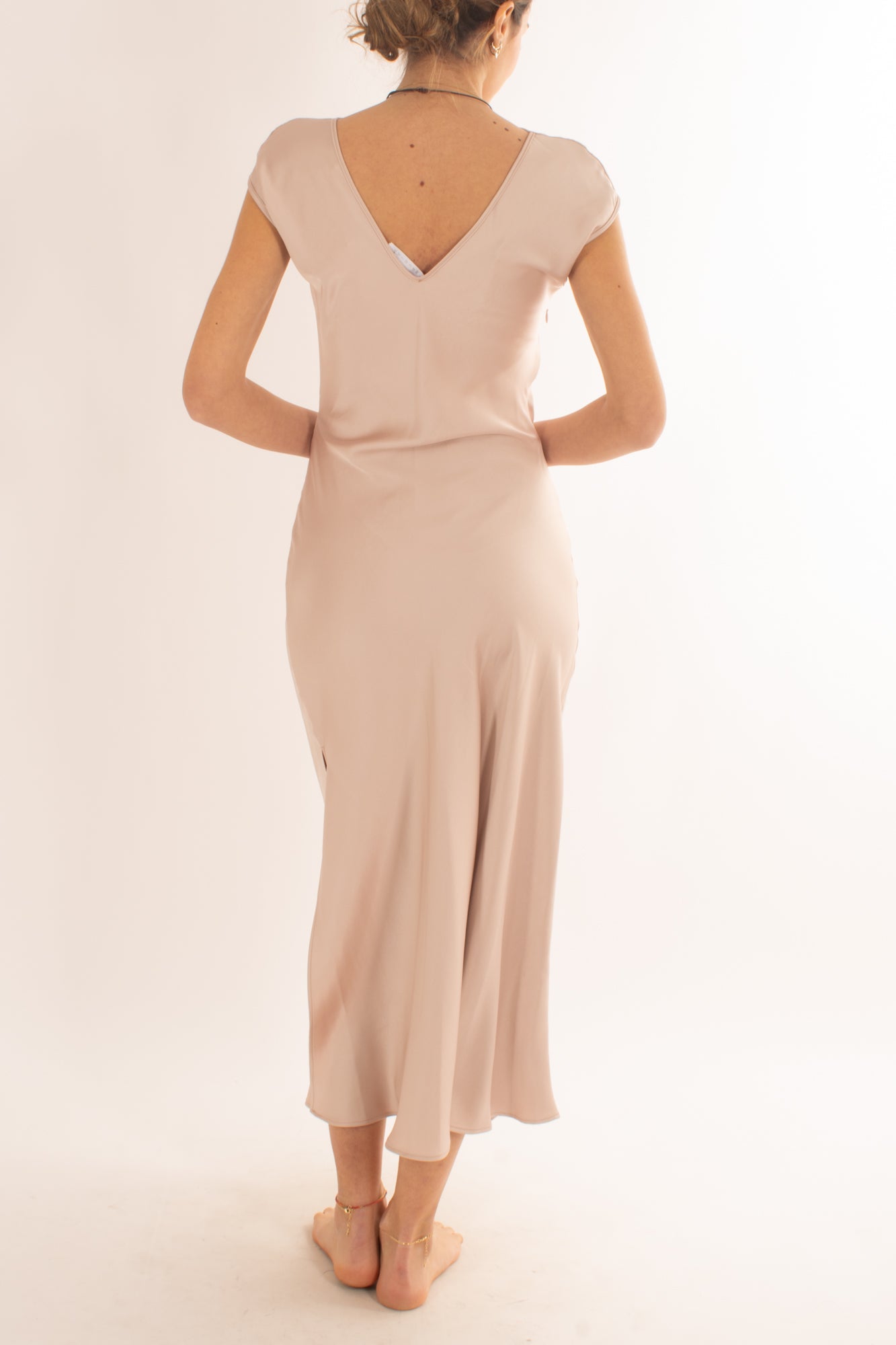 Abito lungo con drappeggio da Donna Imperial - Candy