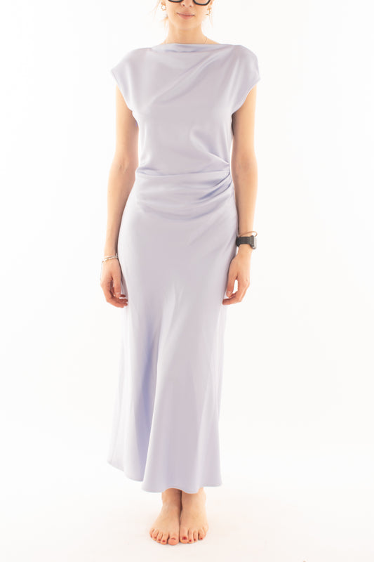 Abito lungo con drappeggio da Donna Imperial - Glicine