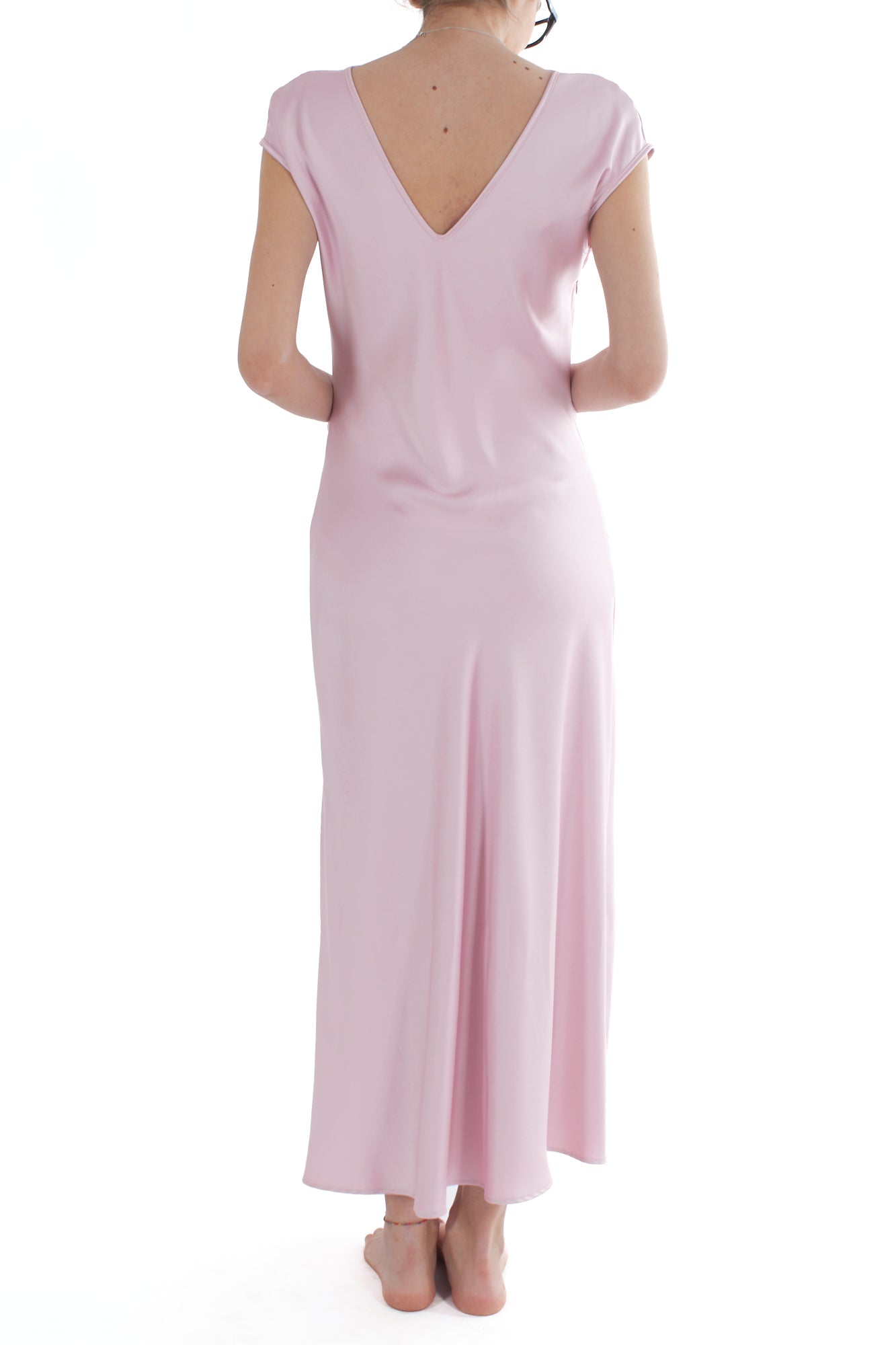 Abito lungo con drappeggio da Donna Imperial - Pink