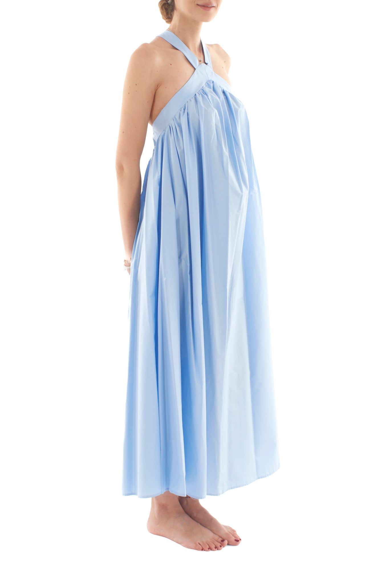 Abito lungo ampio da Donna Imperial - Celeste