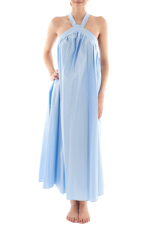 Abito lungo ampio da Donna Imperial - Celeste
