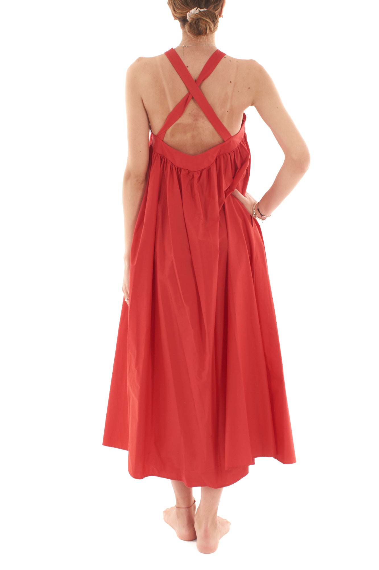Abito lungo ampio da Donna Imperial - Rosso