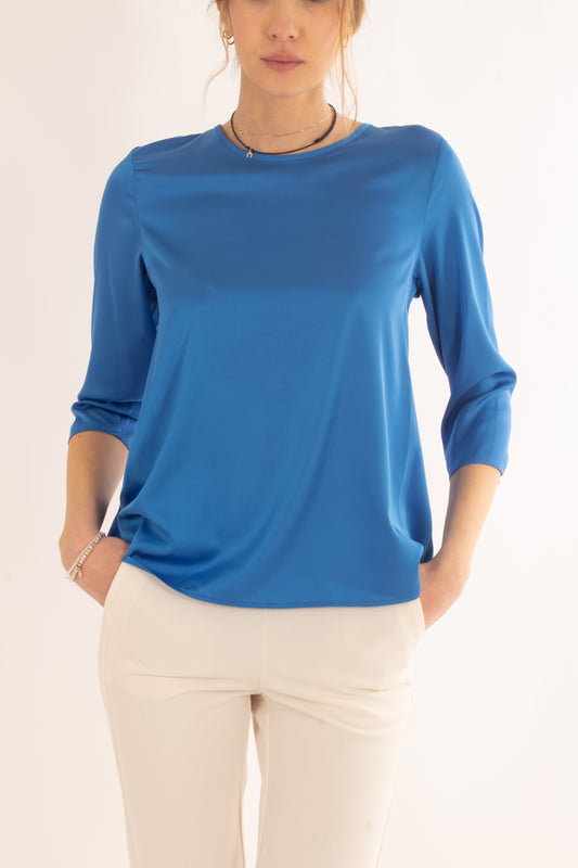 Blusa manica 3/4 da donna Imperial - Bluette