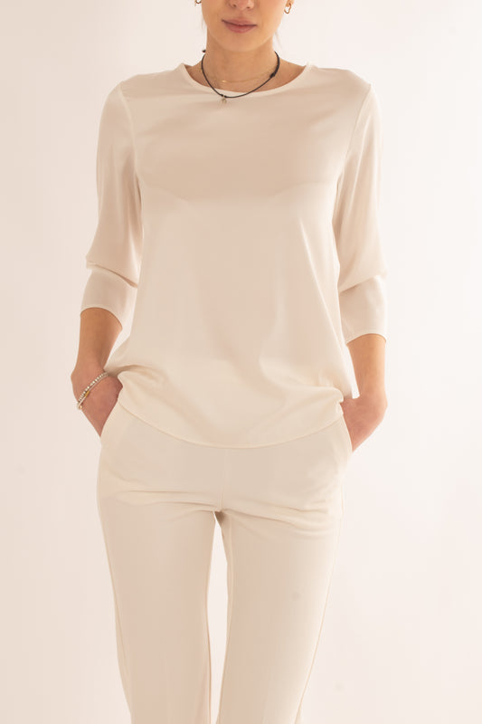 Blusa manica 3/4 da donna Imperial - Champagne