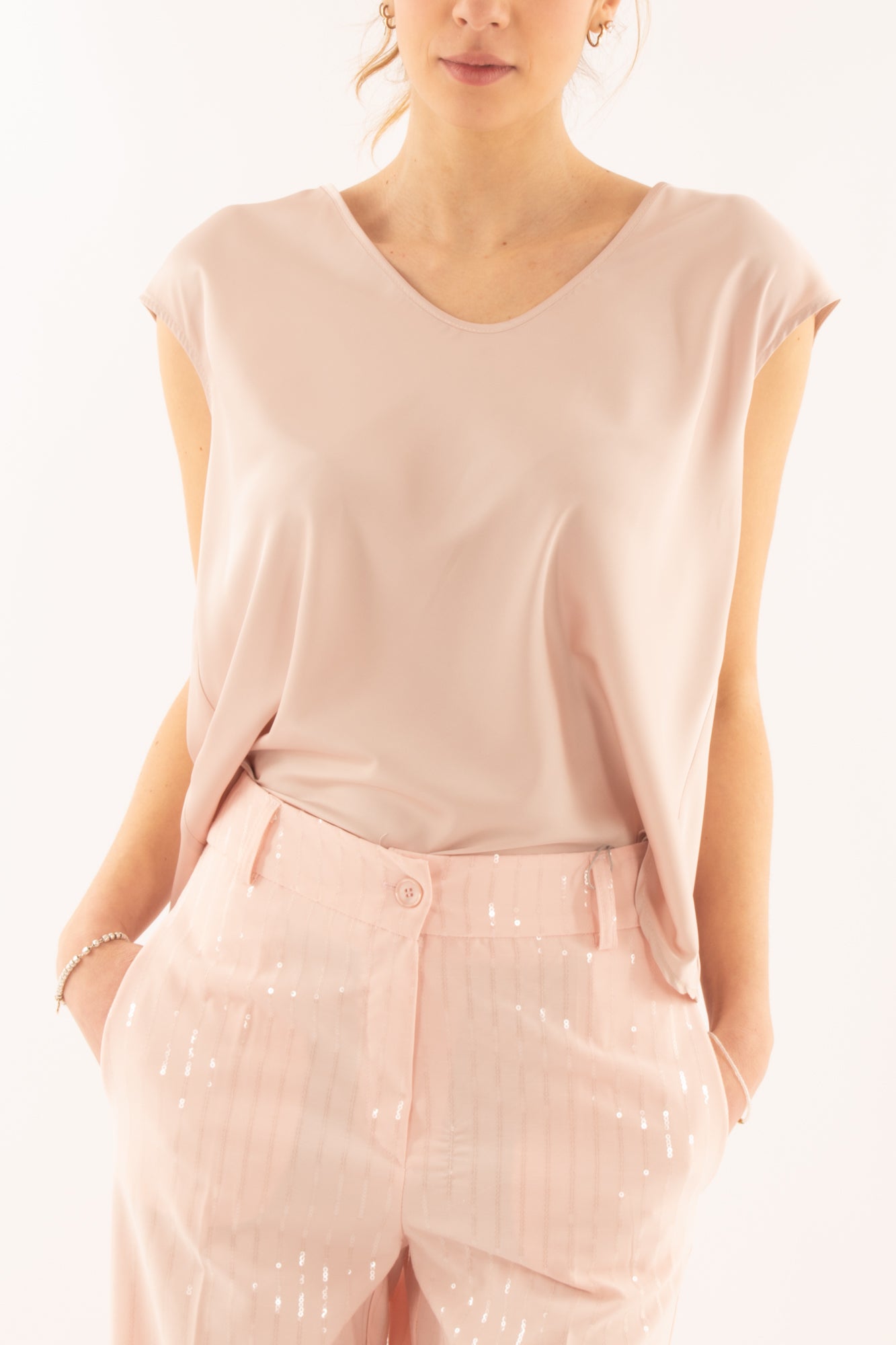 Blusa a v smanicata da Donna Imperial - Candy