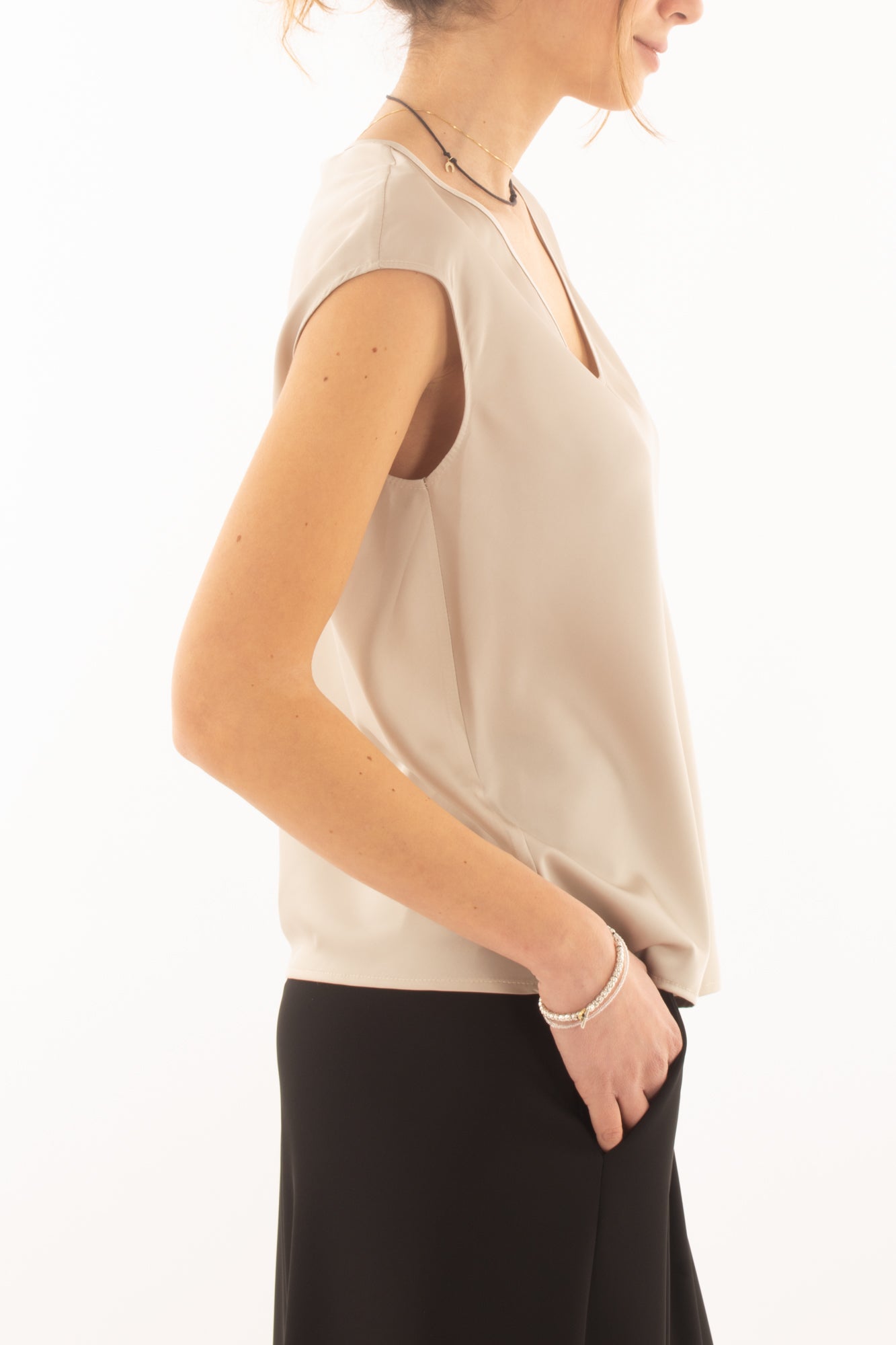 Blusa a v smanicata da Donna Imperial - Mastice