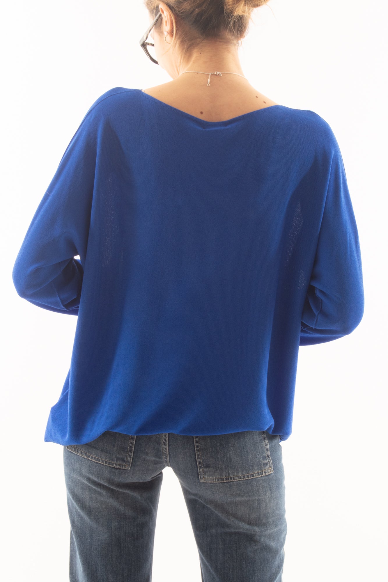 Maglia lunga con manica lunga da Donna Metoo - Bluette