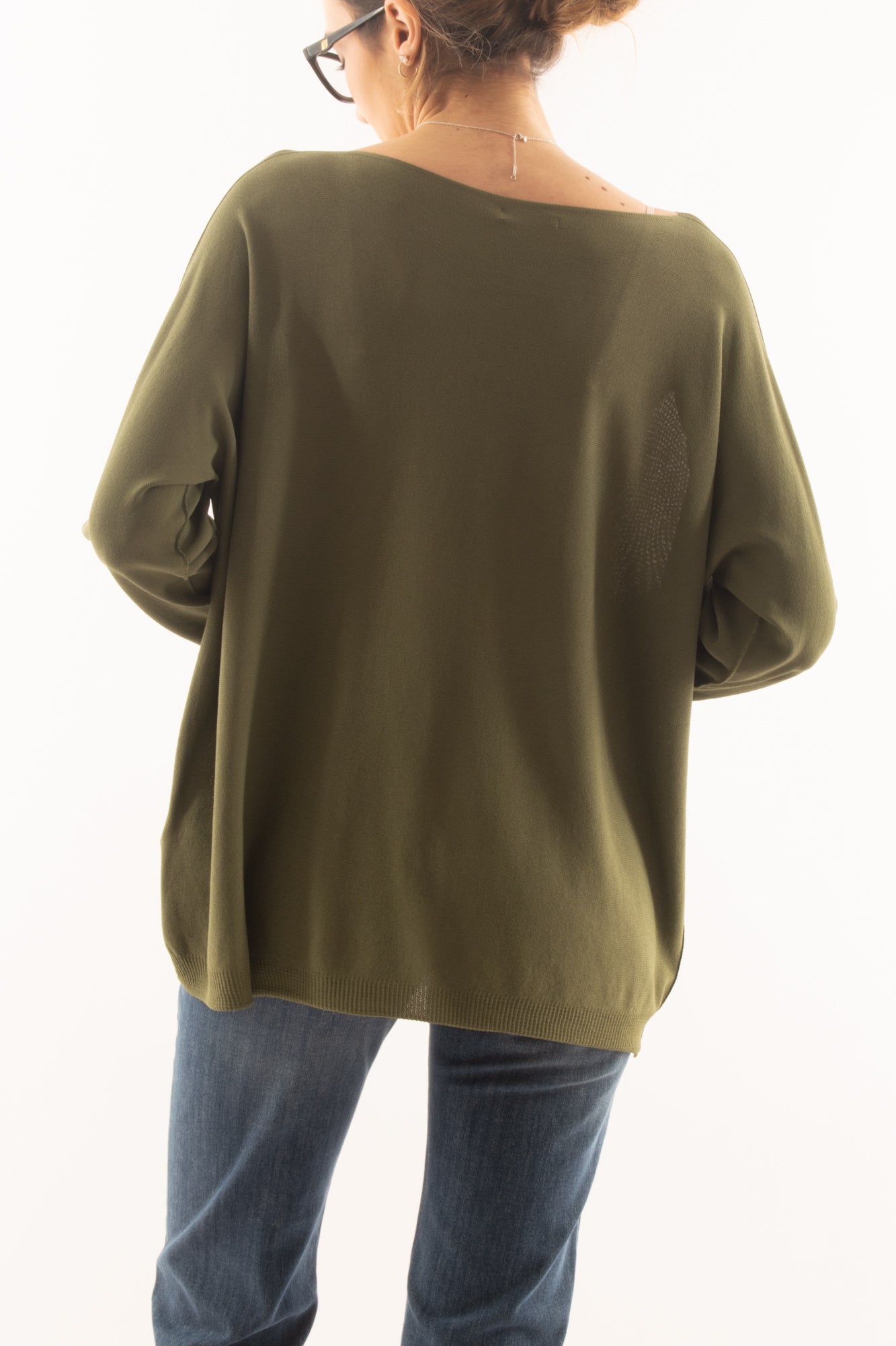 Maglia lunga con manica lunga da Donna Metoo - Verde