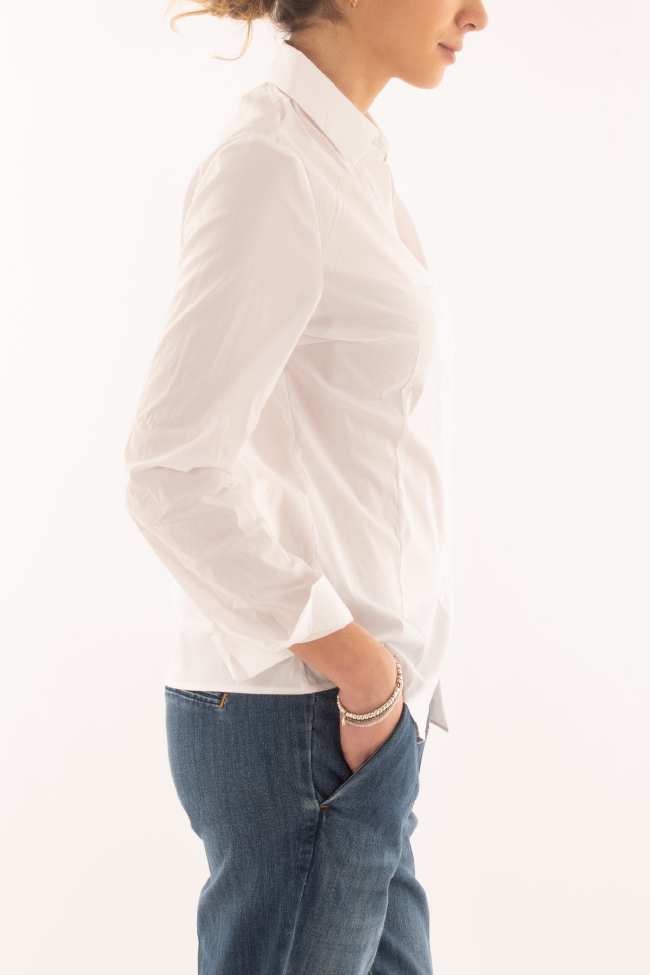 Camicia basica da Donna Metoo - Bianco
