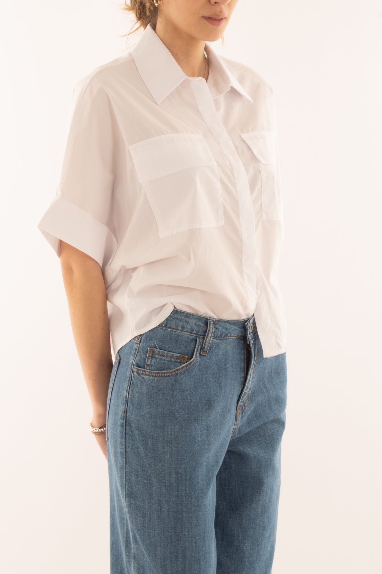Camicia a scatoletta da Donna Metoo - Bianco