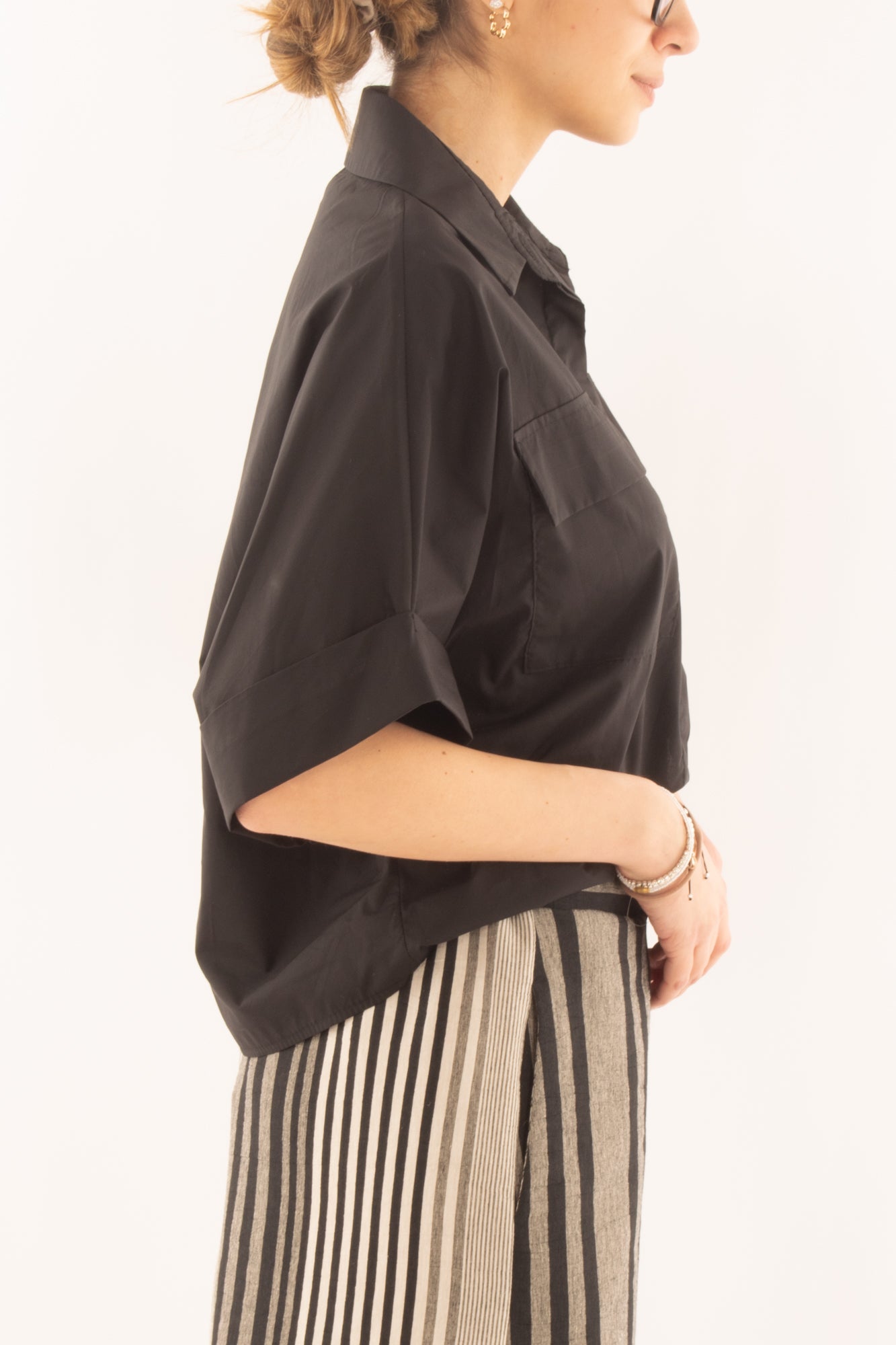 Camicia a scatoletta da Donna Metoo - Celeste