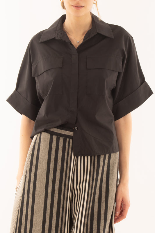 Camicia a scatoletta da Donna Metoo - Celeste