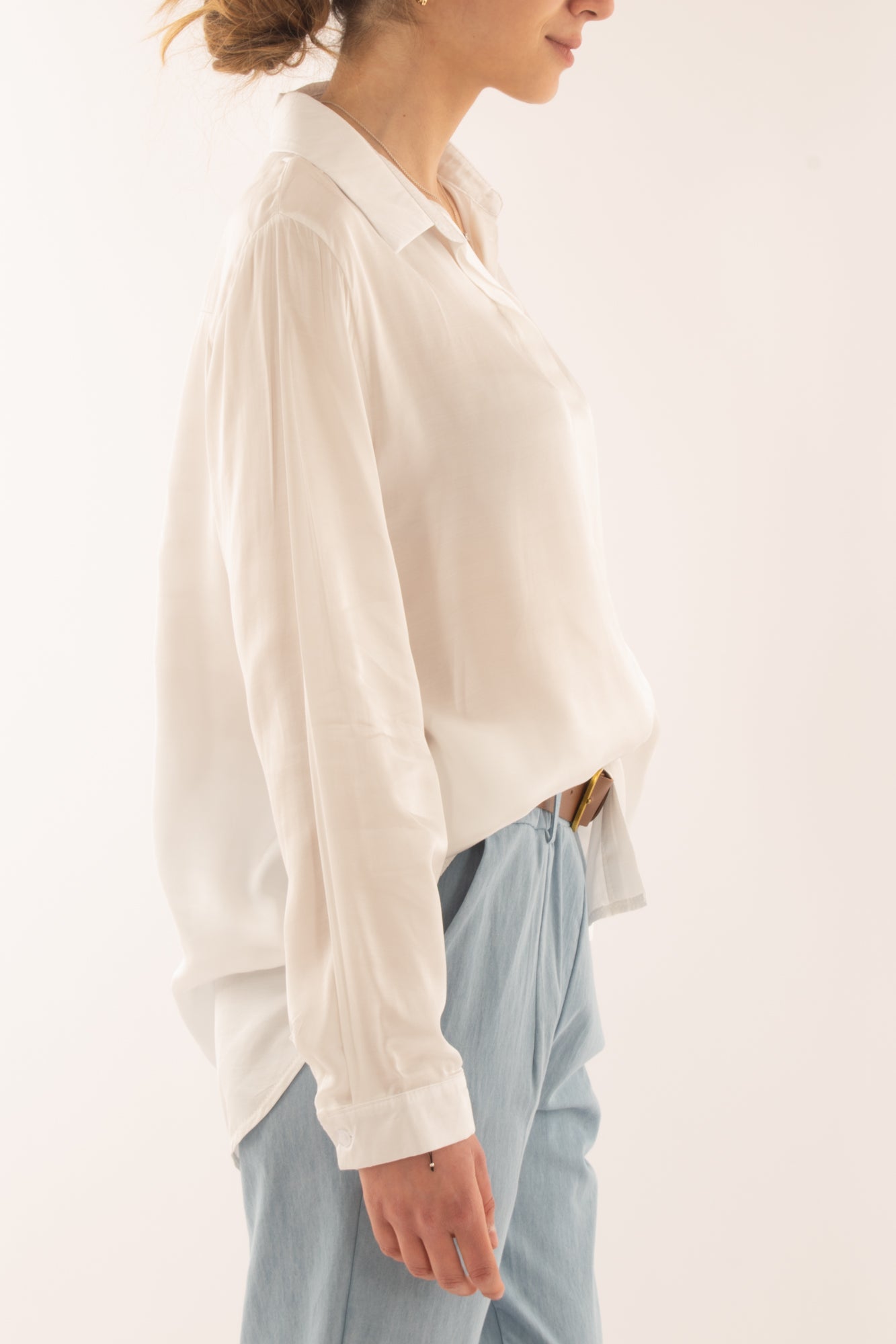 Camicia in viscosa da Donna Metoo - Bianco