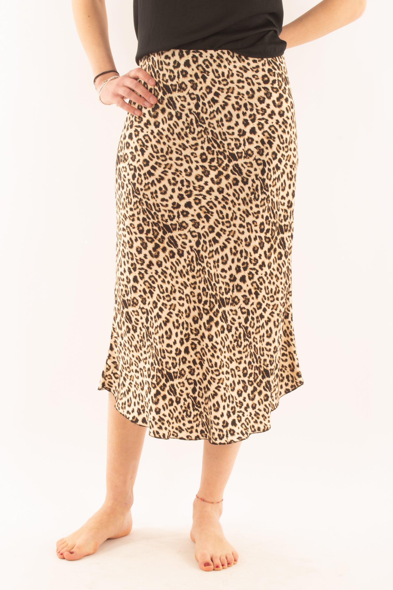 Gonna leopardata da Donna Metoo - Sabbia