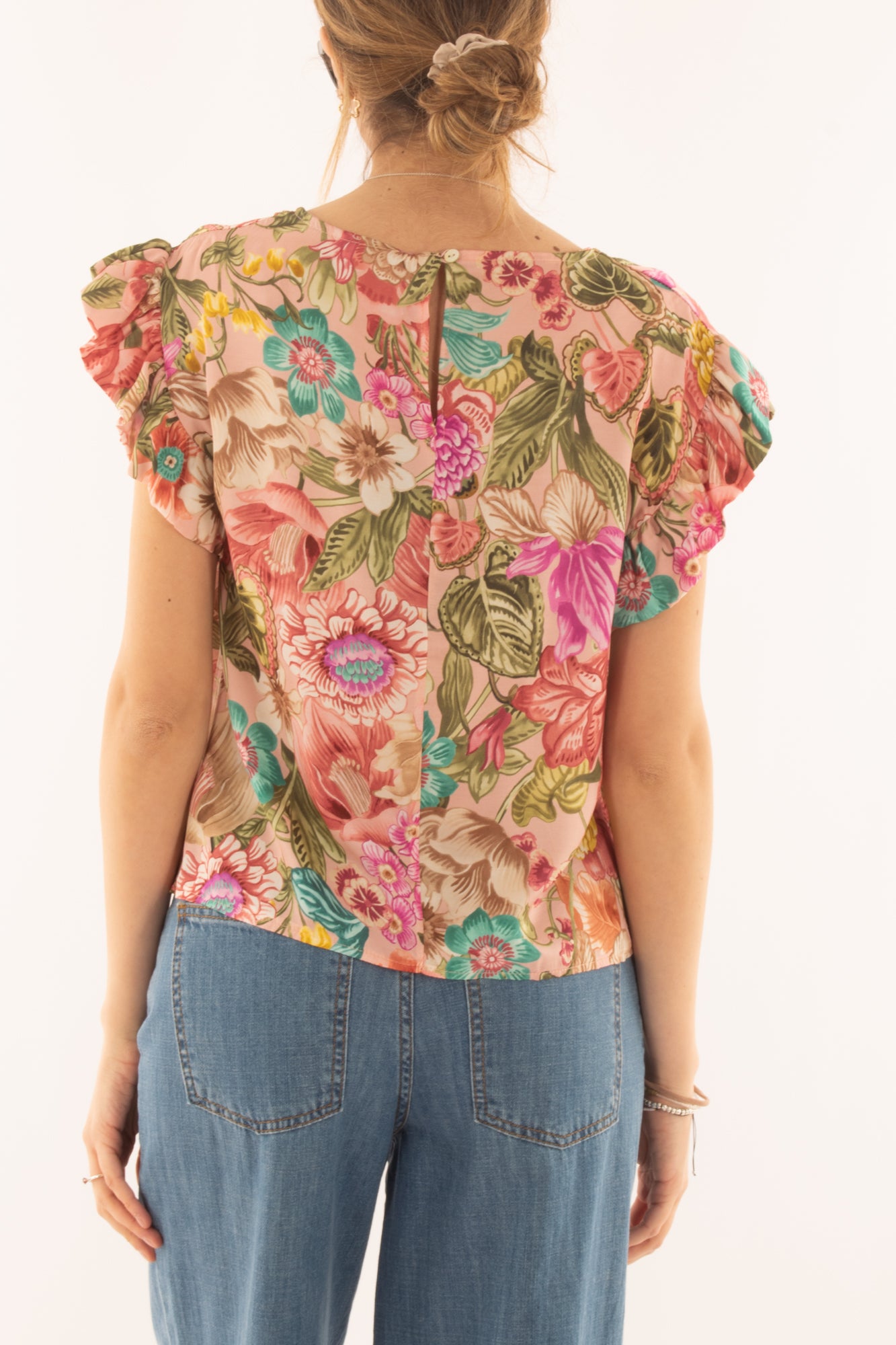 Blusa floreale da Donna Metoo - Rosa