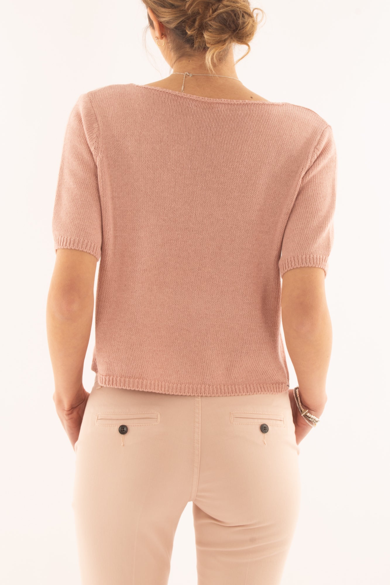 Maglia con manica 3/4 da Donna Metoo Cipria