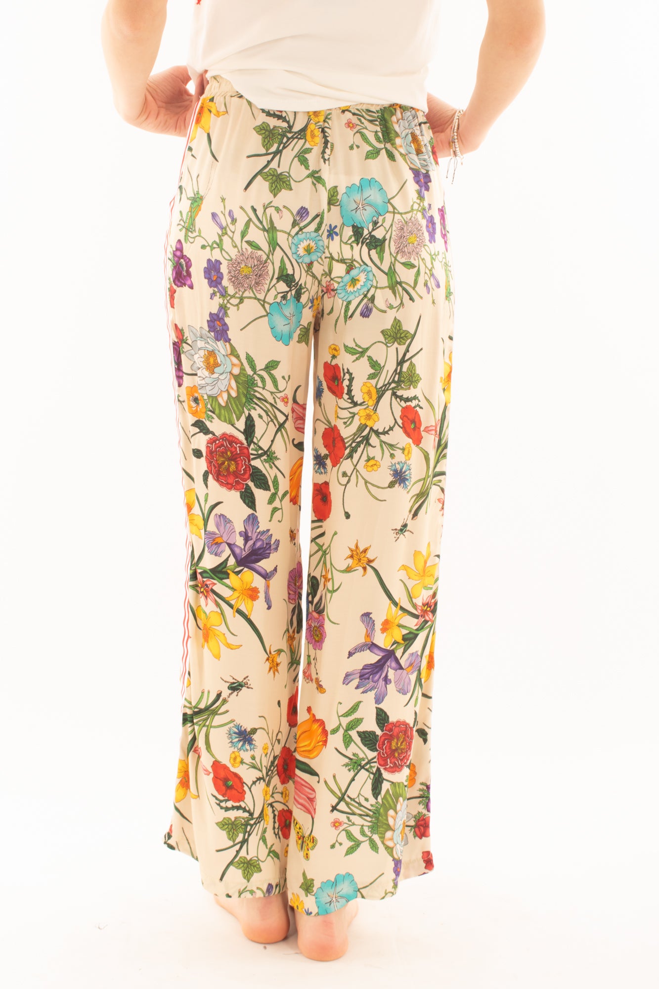 Pantalone floreale da Donne Metoo - Burro