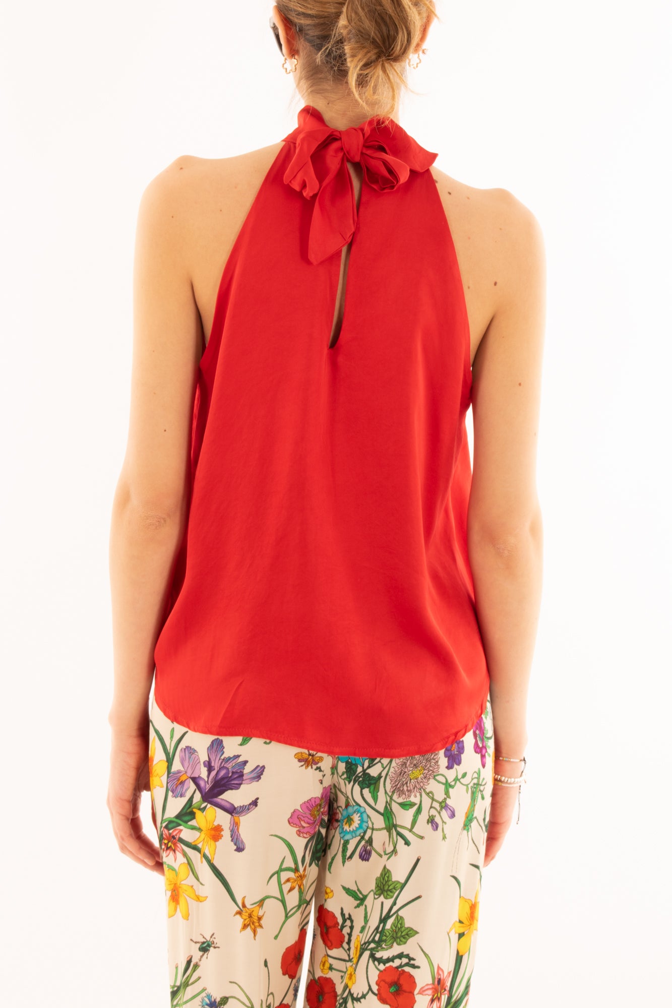 Smanicata allacciata al collo da Donna Metoo - Rosso