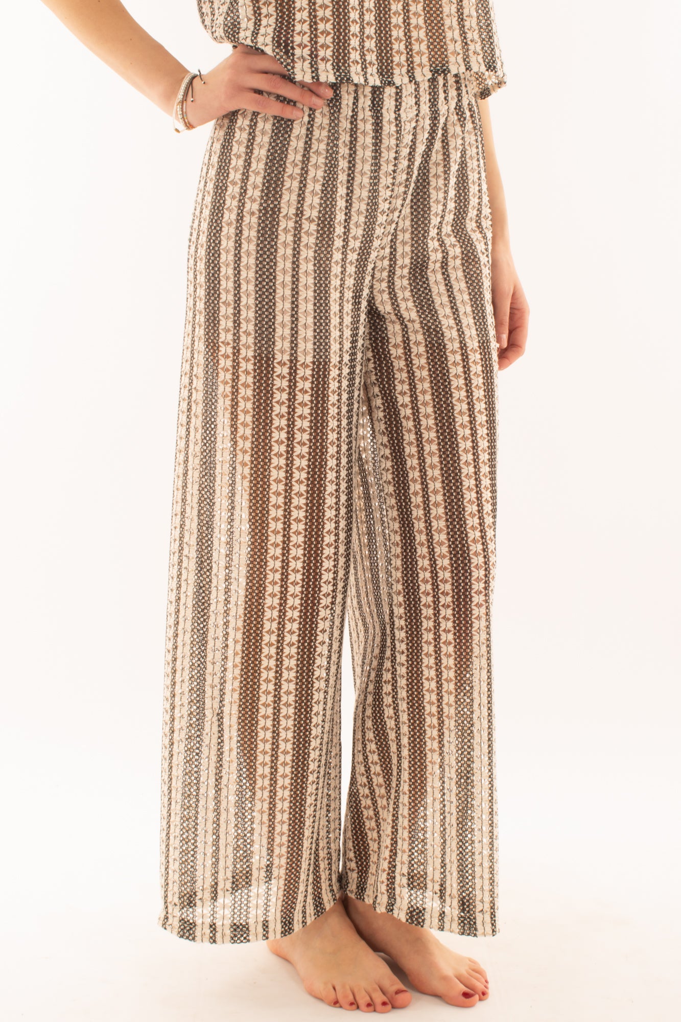 Pantalone uncinetto da Donna - Metoo Nero