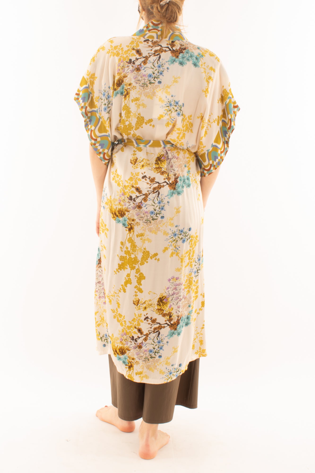 kimono lungo fantasia da Donna Metoo - Burro