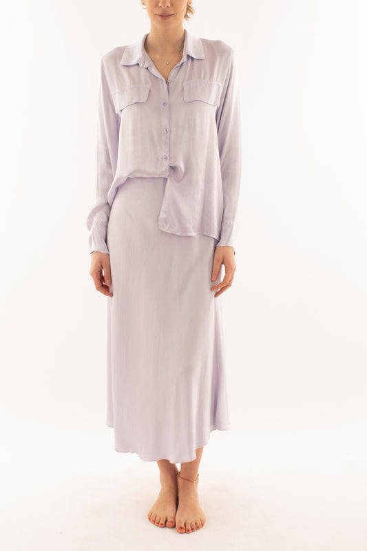 Camicia con tasche da Donna Metoo - Lilla