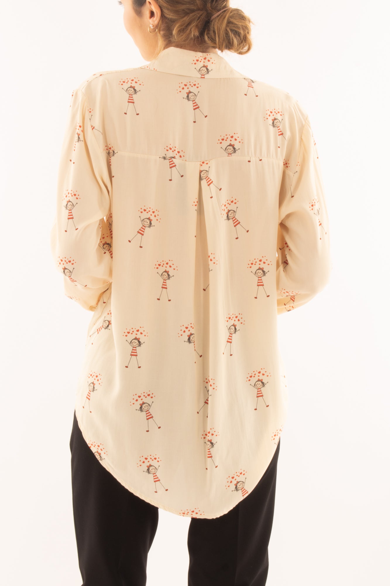 Camicia con bimba in viscosa da Donna Metoo - Crema