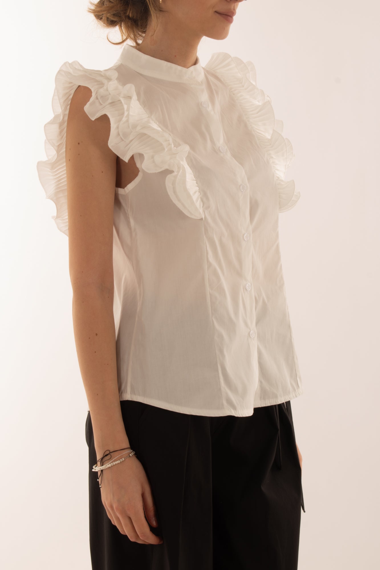 Camicia con rouge da Donna Metoo - Bianco