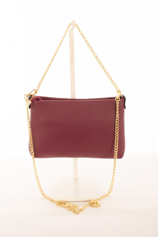 Borsa con catena da Donna Metoo - Bordeaux