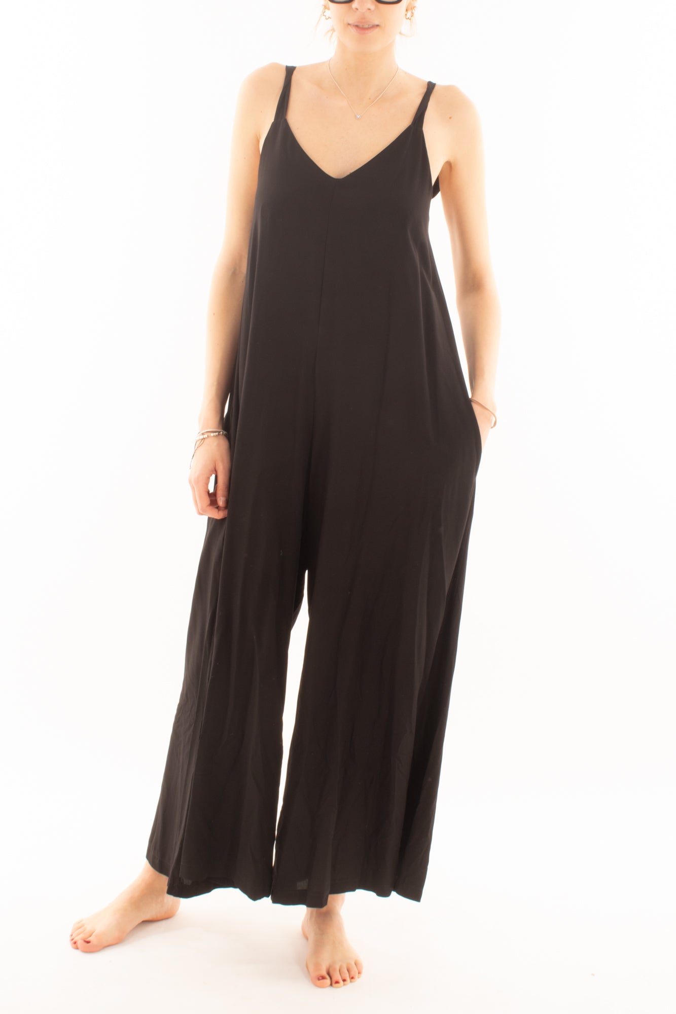 Tuta con pantalone largo da Donna Metoo - Nero