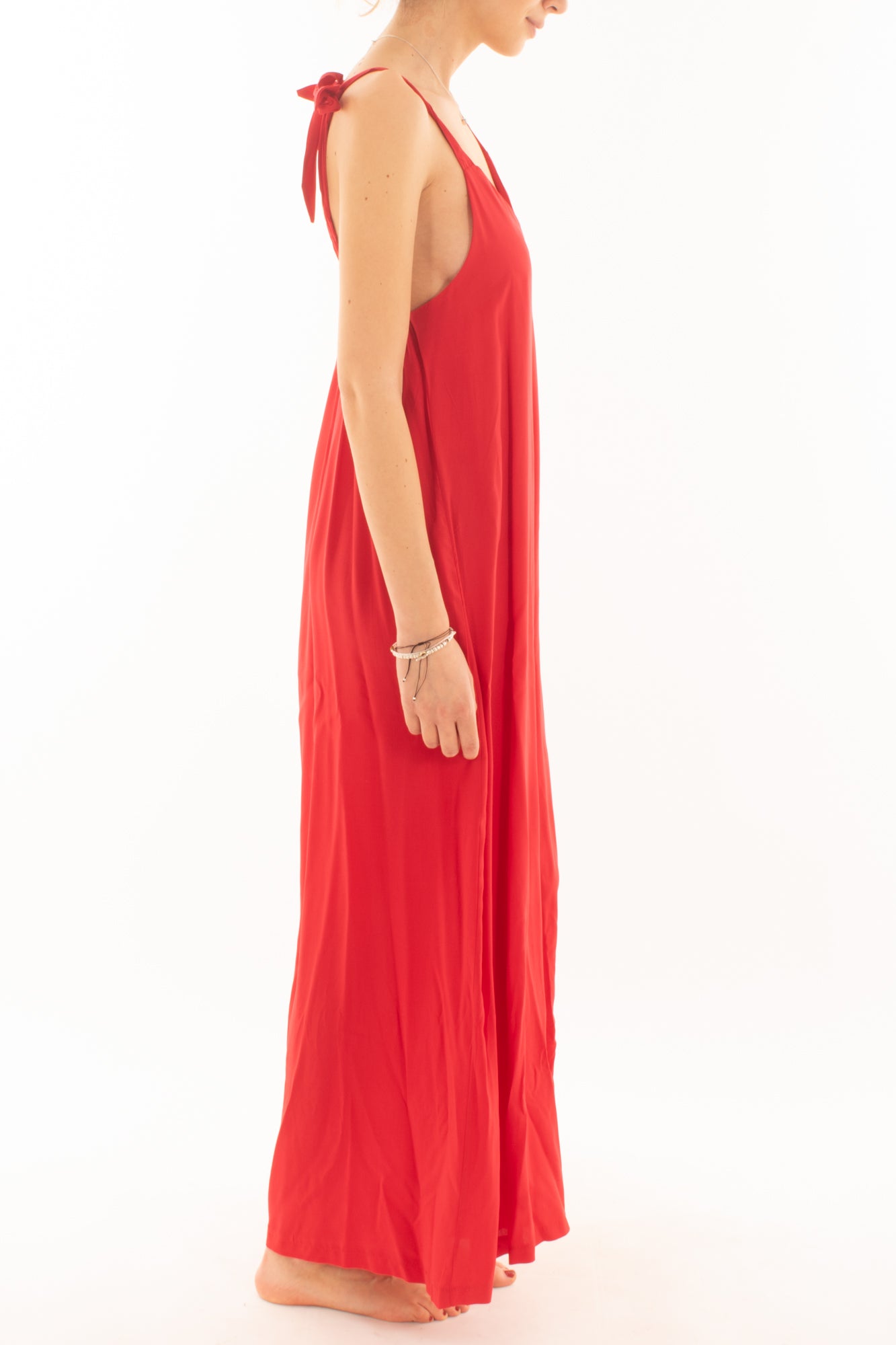 Tuta con pantalone largo da Donna Metoo - Rosso