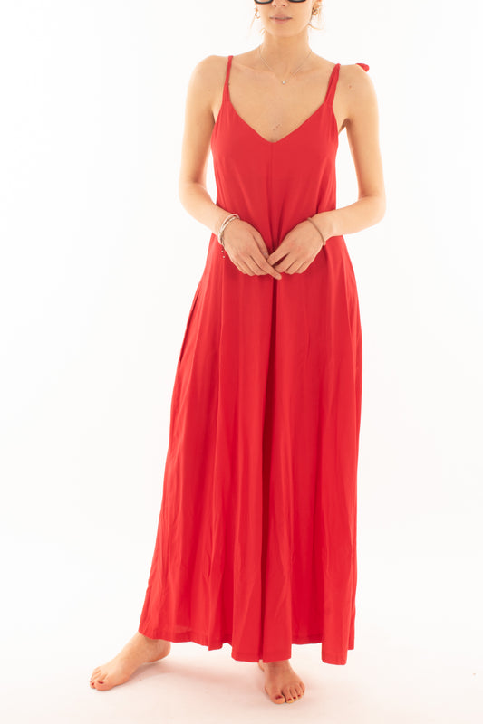 Tuta con pantalone largo da Donna Metoo - Rosso