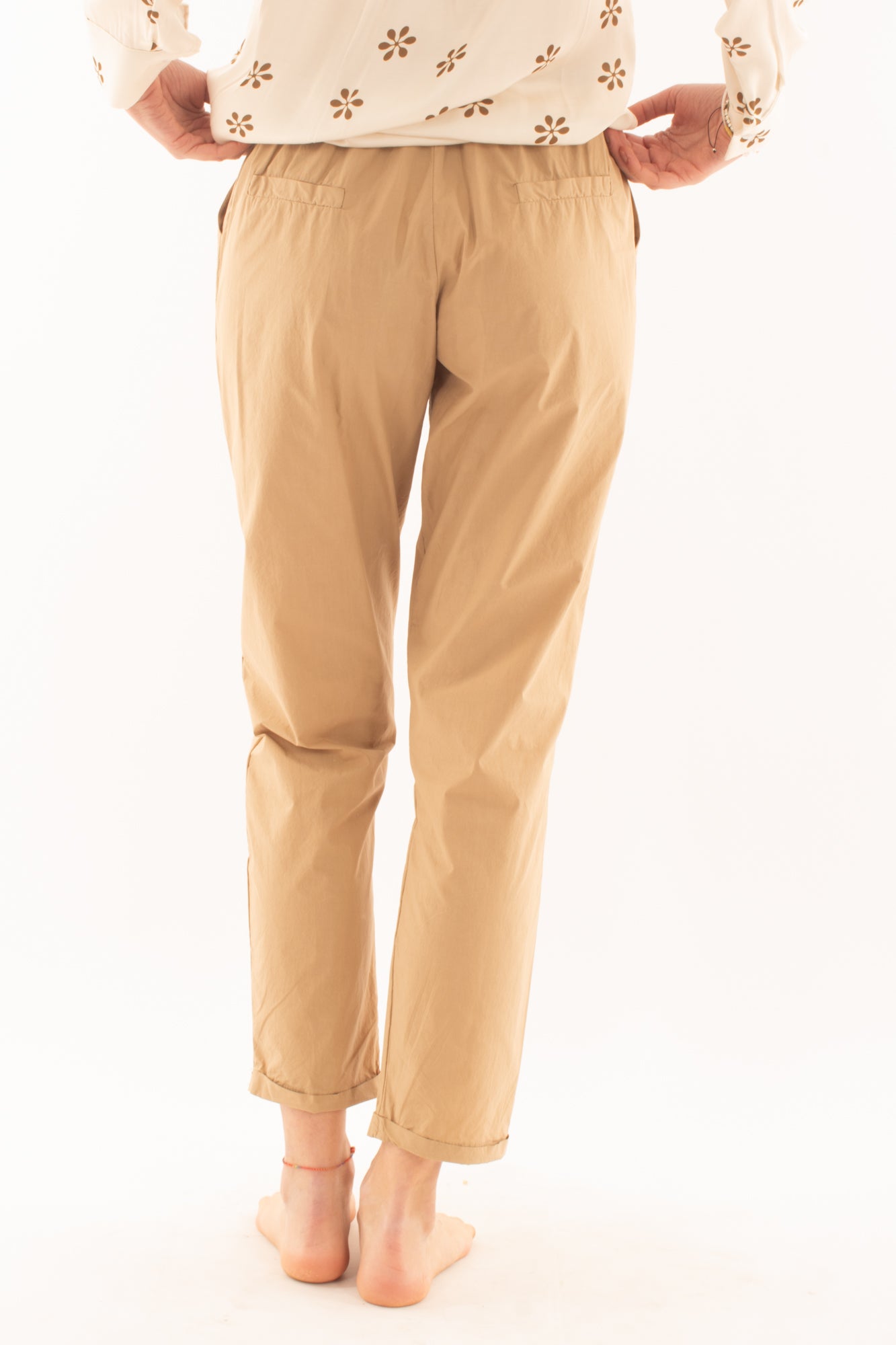 Pantalone con elastico da Donna Metoo - Sabbia