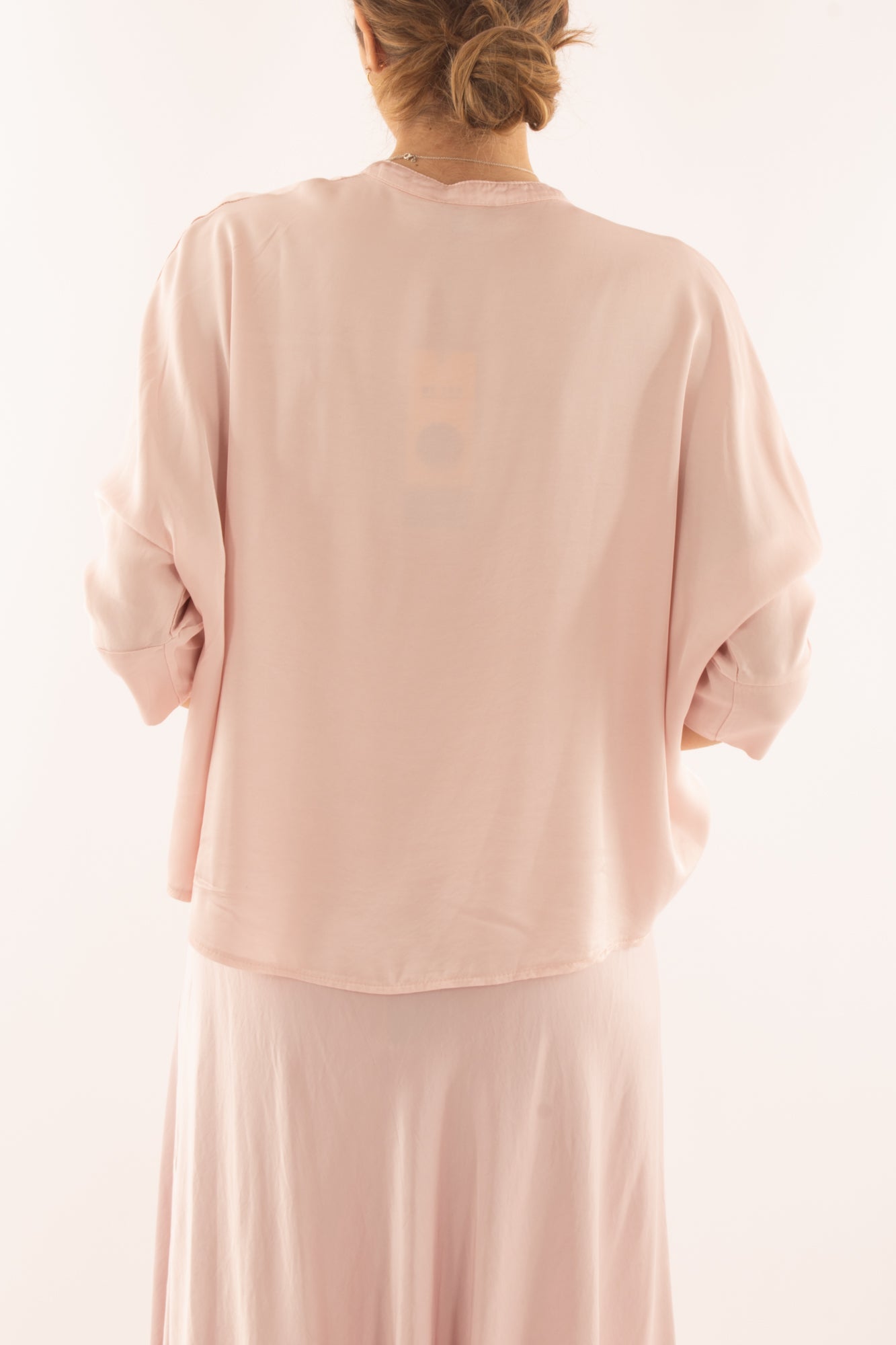Camicia alla coreana da Donna Metoo - Rosa