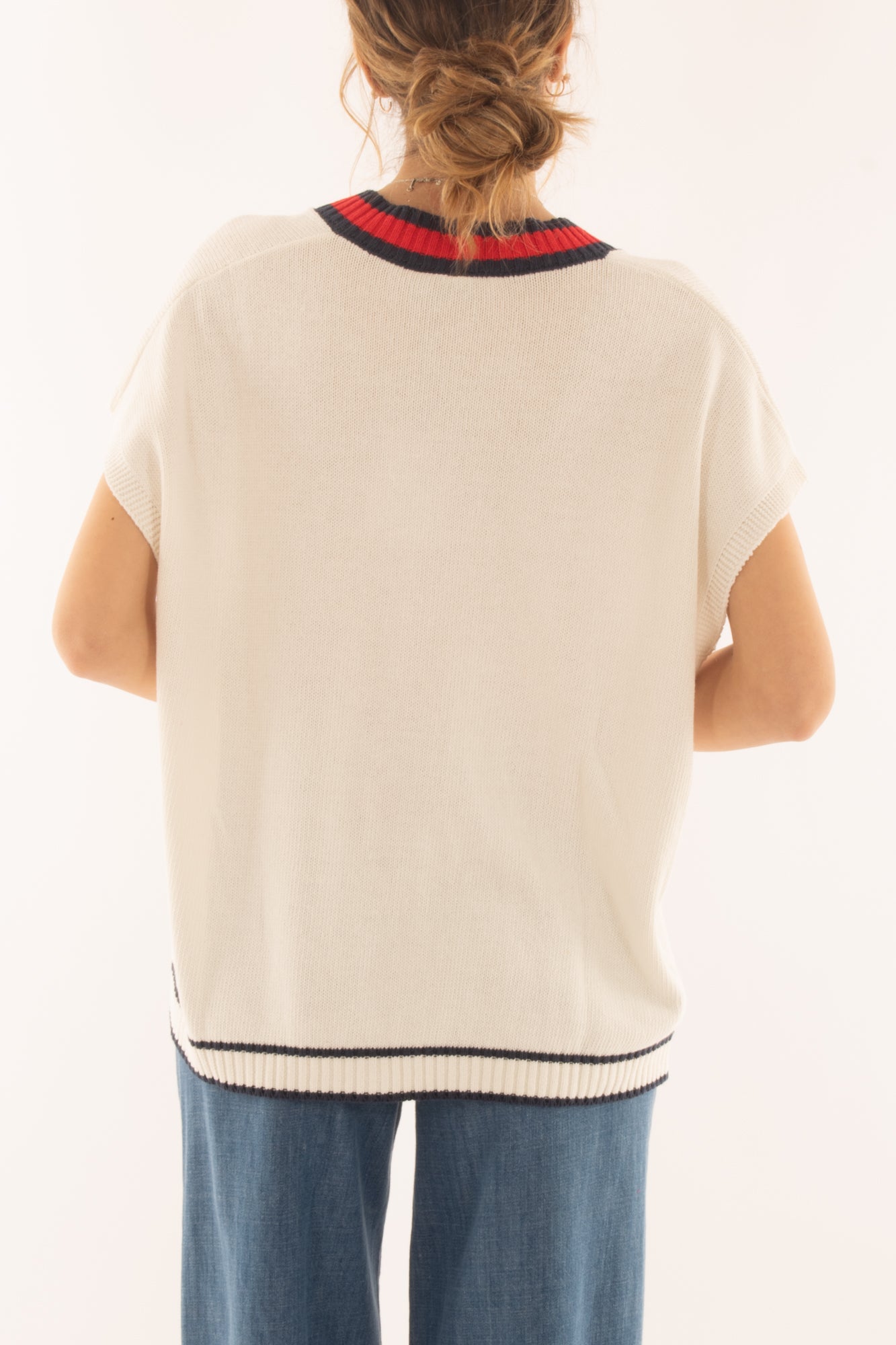 Cardigan college da Donna Motel - Bianco