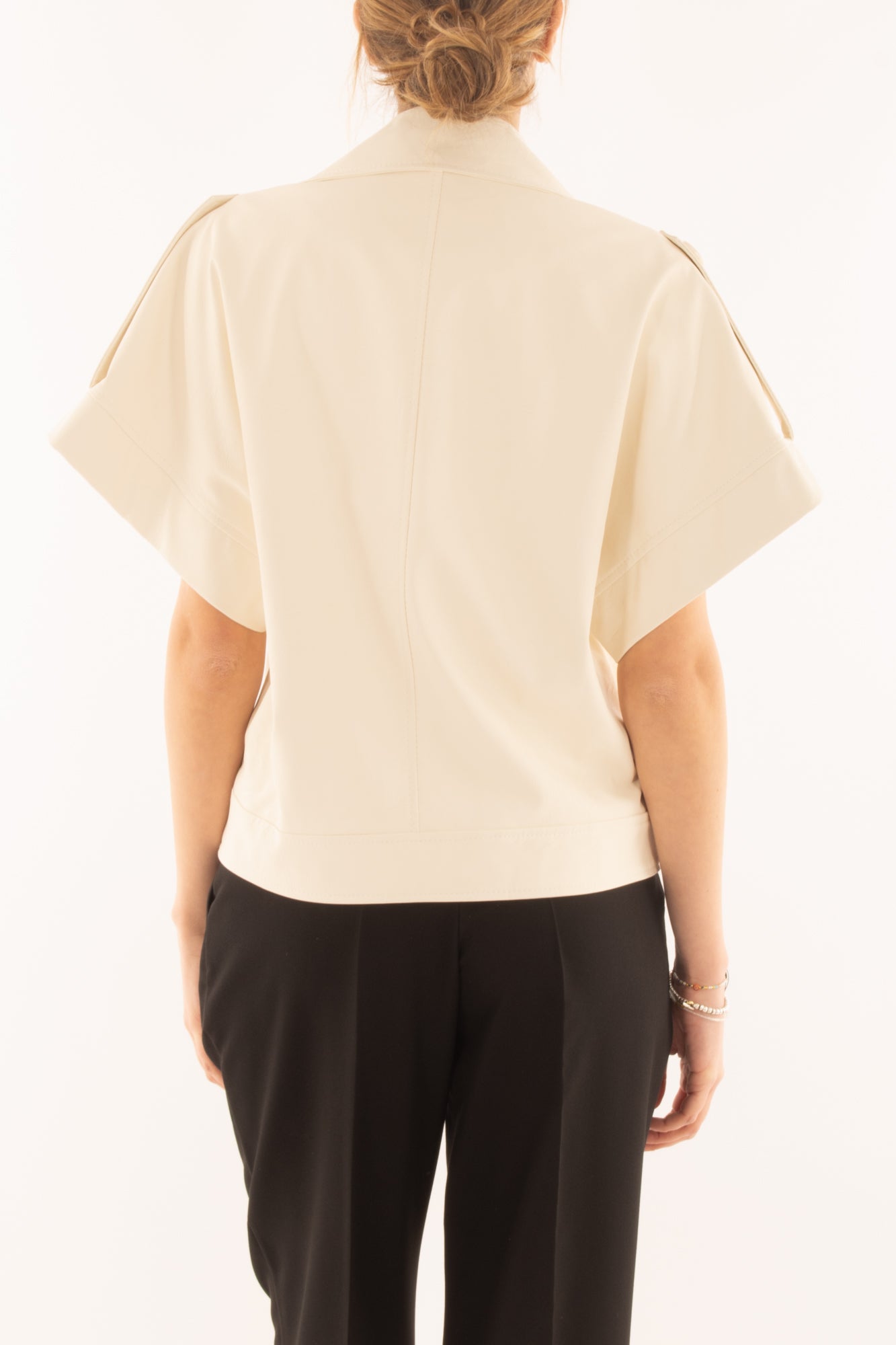 Chiodo eco pelle da Donna Motel - Latte