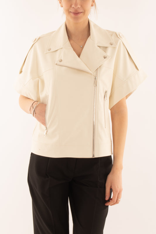 Chiodo eco pelle da Donna Motel - Latte