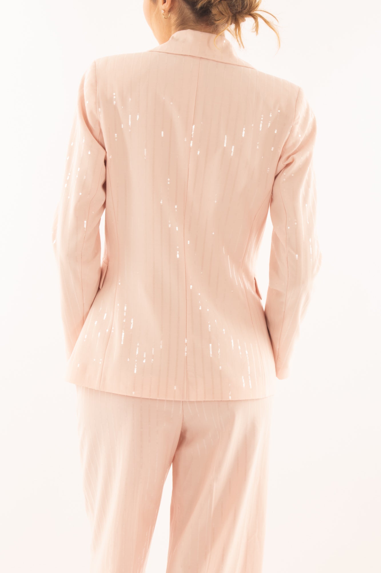 Giacca  fili paillettes Motel - Rosa