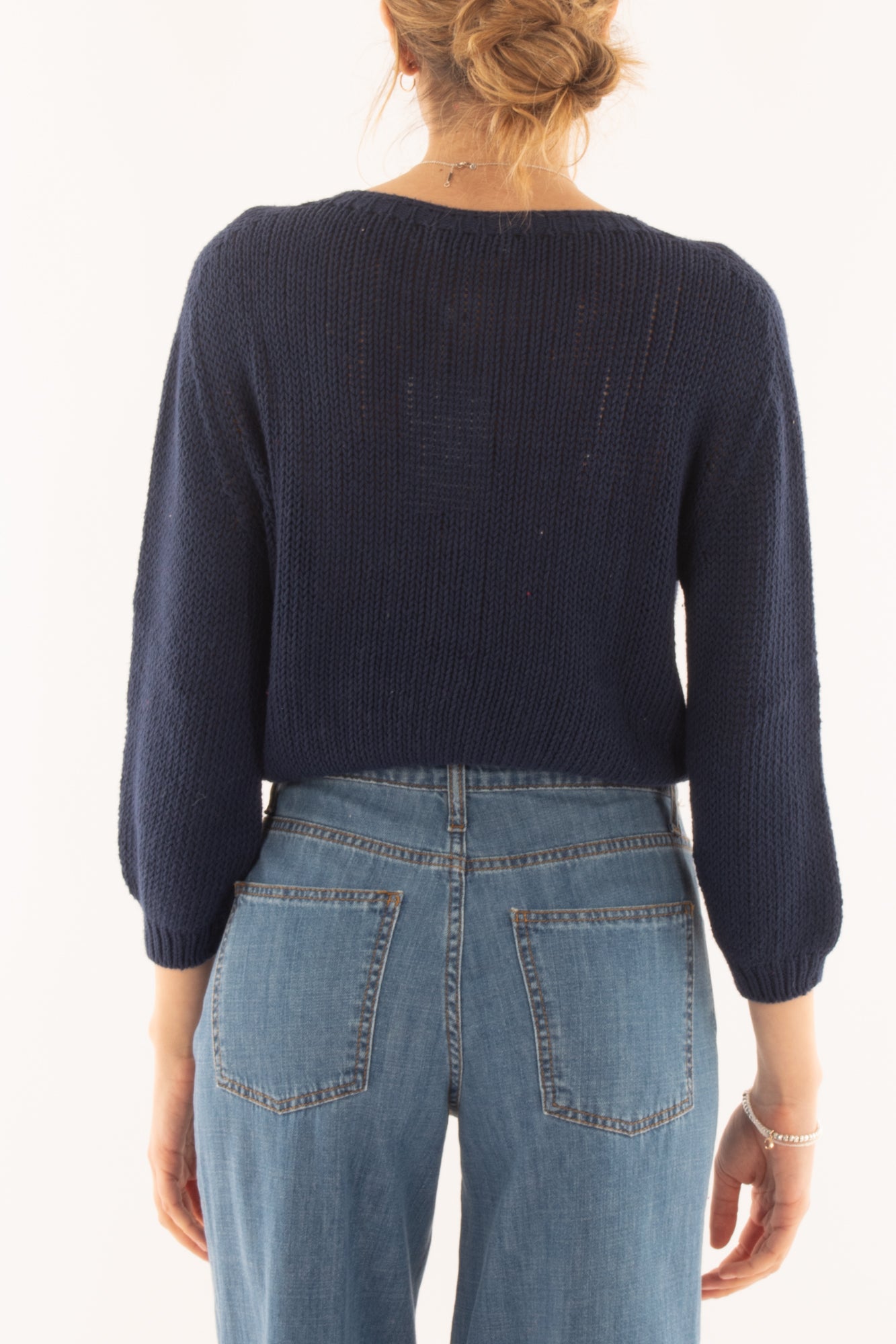 Cardigan con bottoni gioiello da Donna Motel - Blu