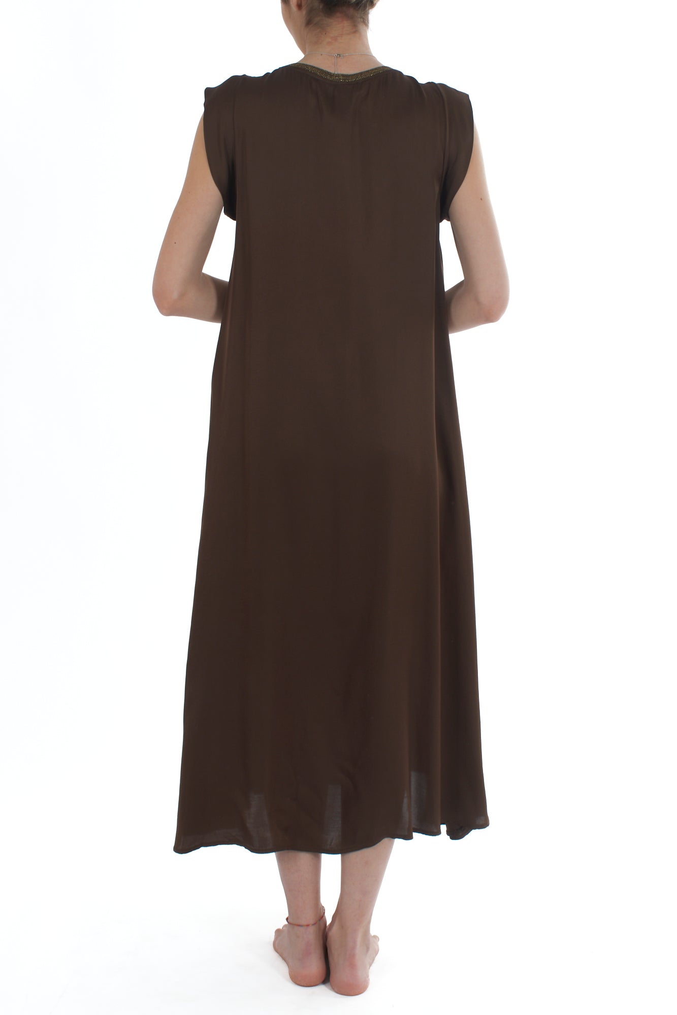 Abito con profili lurex da Donna Motel Espresso
